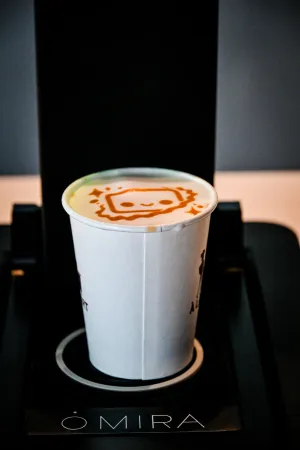 Café impreso con Houston.