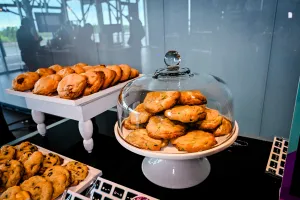 Una selección de cookies mostradas en la barra de cookies gourmet.