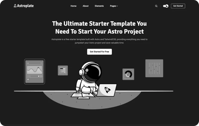 Tema Astroplate de Zeon Studio
