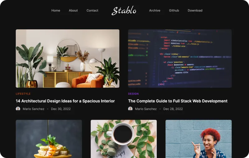 Tema Stablo de Web3Templates