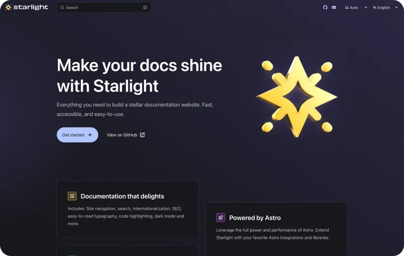 Tema Starlight de Astro